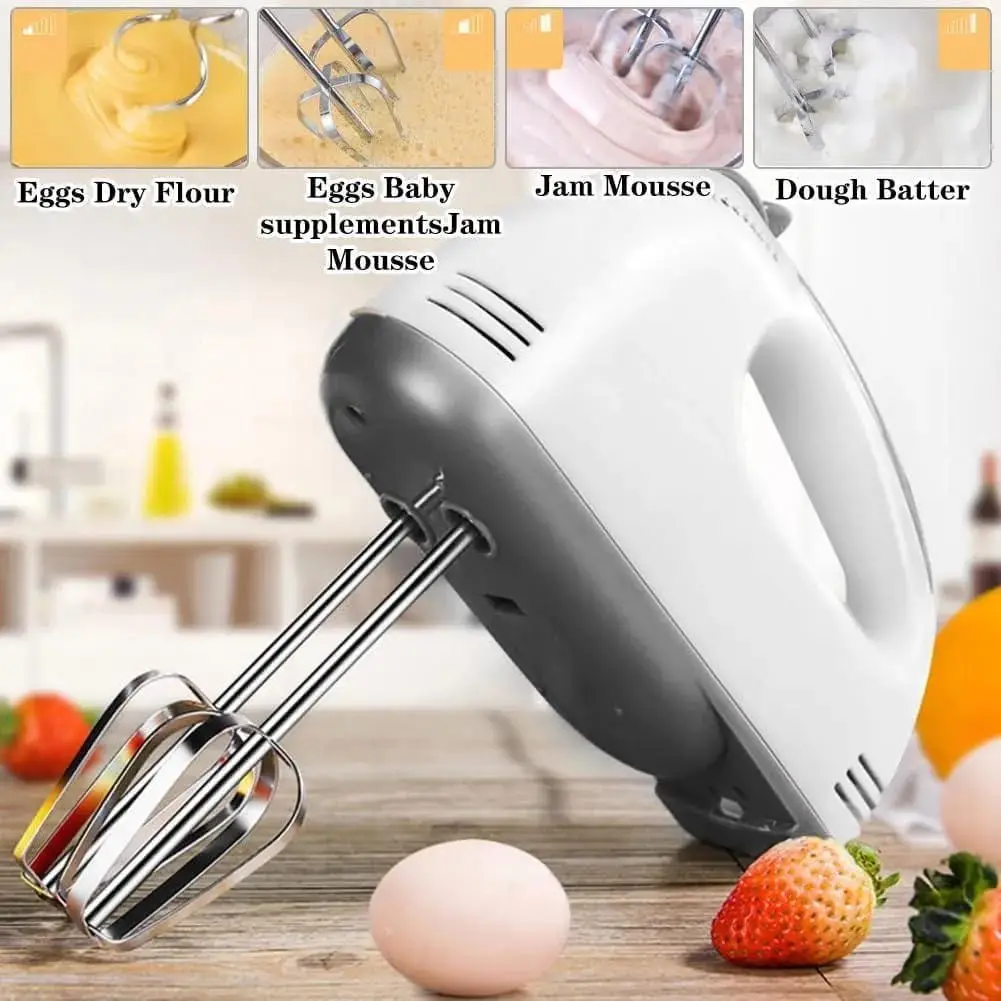 Electric Hand Blender with Citrus Juicer & 7 Speeds