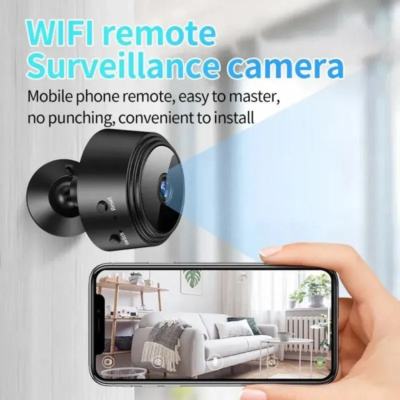 WIFI Remote Surveillance Camera Black ABS Plastic