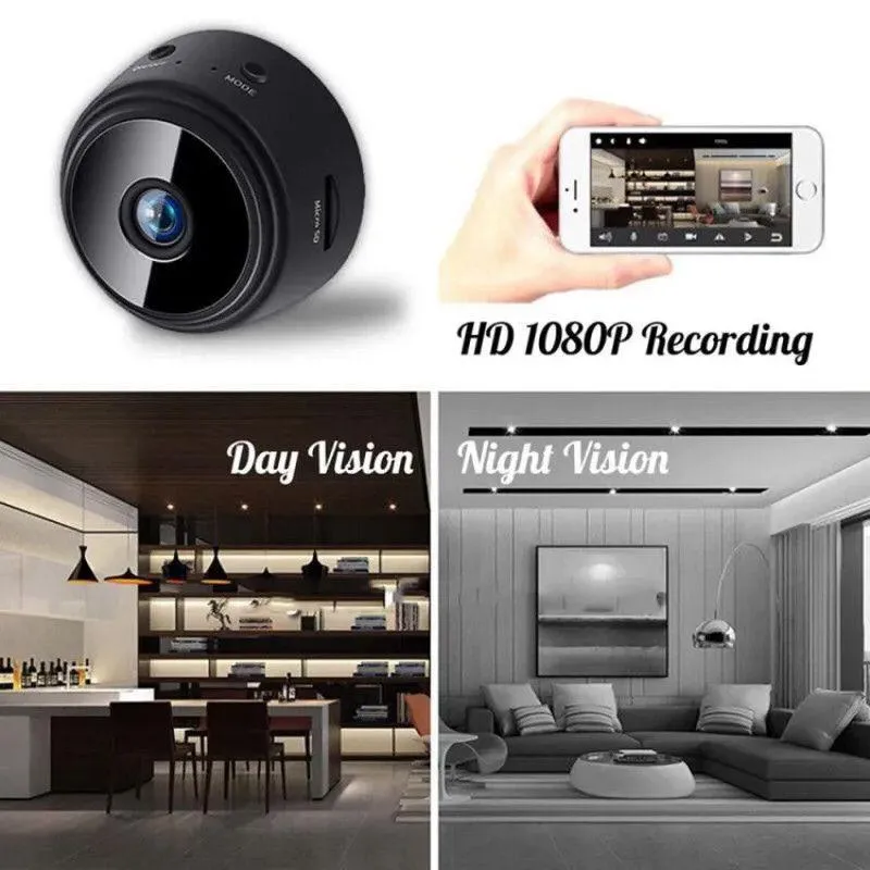 WIFI Remote Surveillance Camera Black ABS Plastic