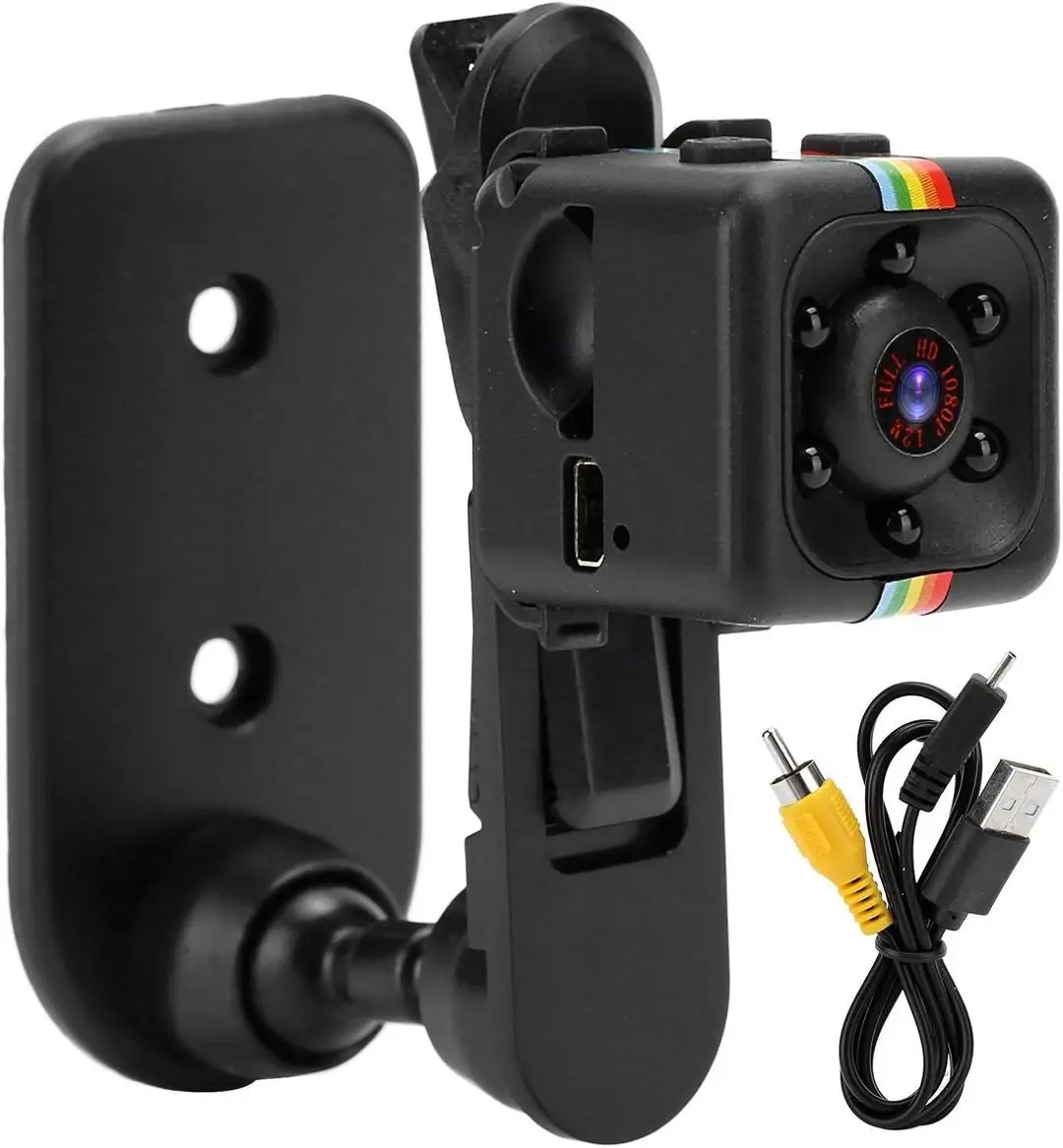 Rechargeable Black Camera 3cm Clear Vision Portable Tech Gadget