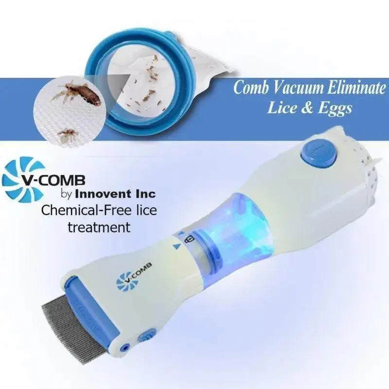 V Comb Anti Lice Electric Hair Comb Portable Travel Friendly
