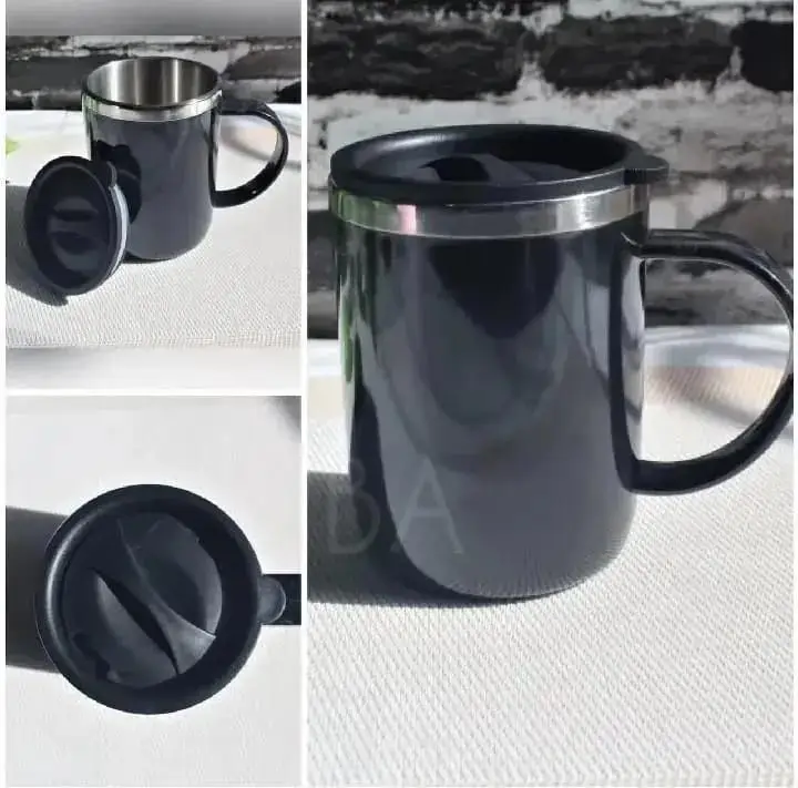 Stainless Steel Coffee Mug Black Leak Proof 50ml