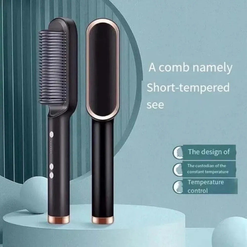 Corded Hair Straightener Brush Green 50ml ABS