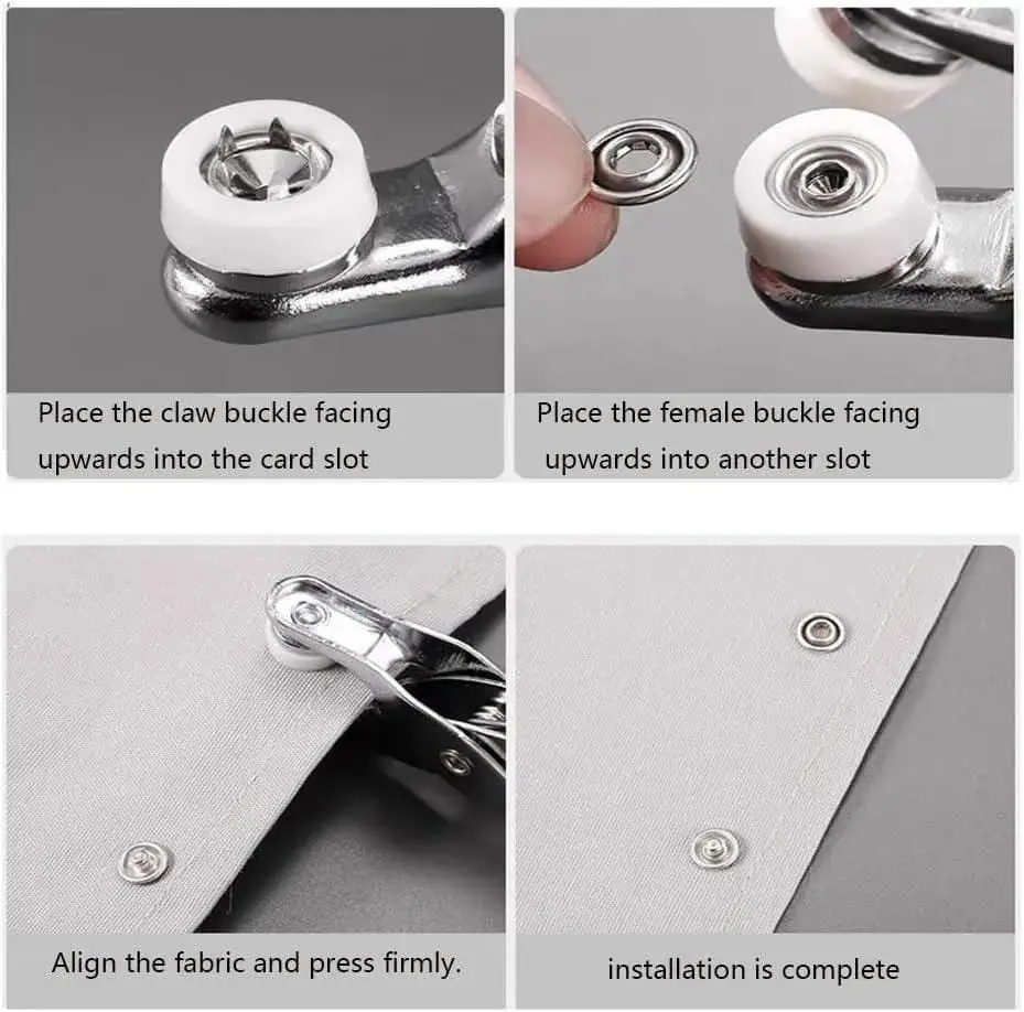 Snap Button Machine with Storage Box for Sewing & Crafting