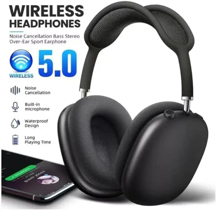 Black Over-Ear Headphones for Daily Use