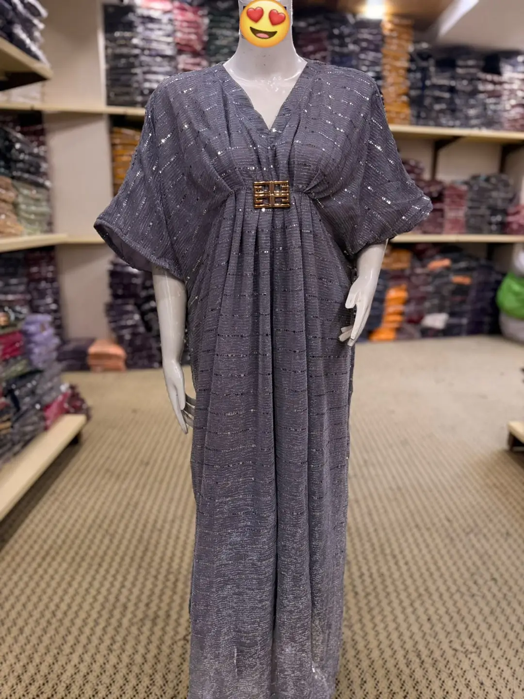 1 Pc Women's Stitched Moonlight Block Printed Kaftan
