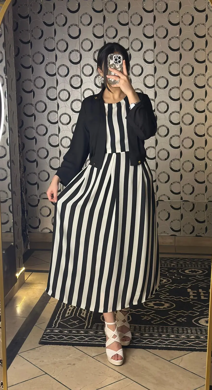 2 Pcs Women's Stitched Silk Printed Maxi and Jacket