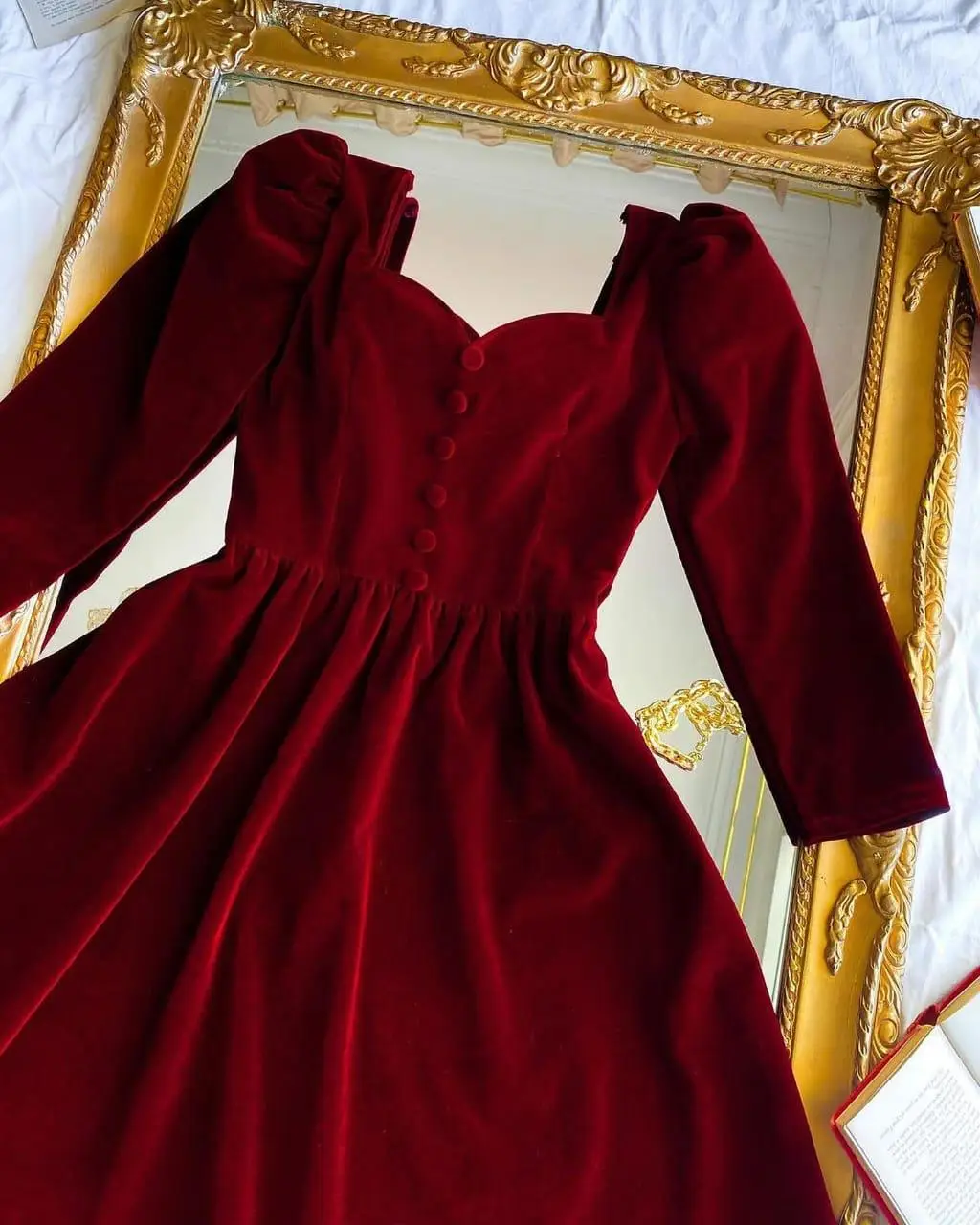 1 Pc Women's Stitched Velvet Plain Maxi