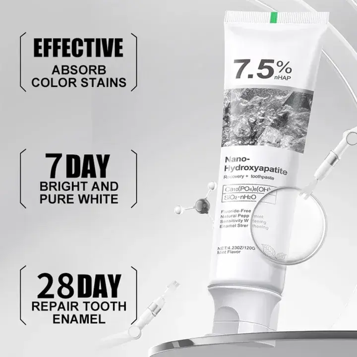 7.5% Nano Hydroxyapatite Teeth Whitening Toothpaste 120GM