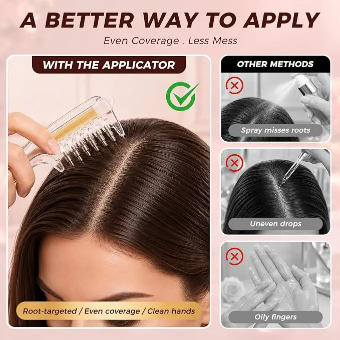 Essential Oil Infusion Comb & Hair Oil Applicator