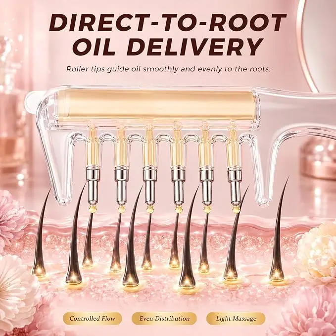Essential Oil Infusion Comb & Hair Oil Applicator