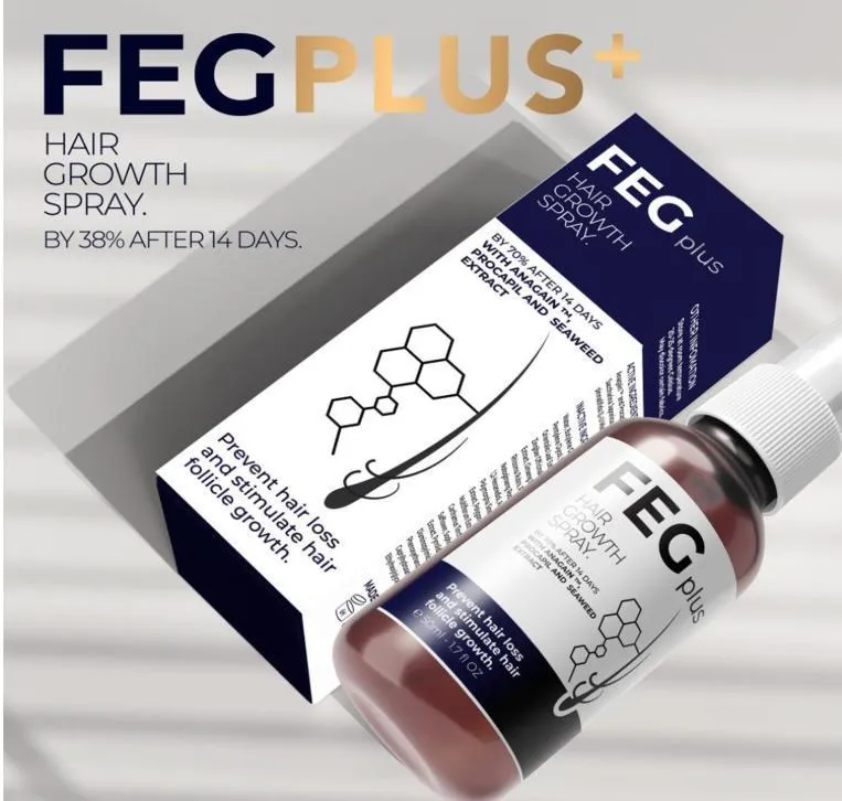 FEG Hair Growth Spray 1 Fl Oz Anti-Dandruff & Frizz Control