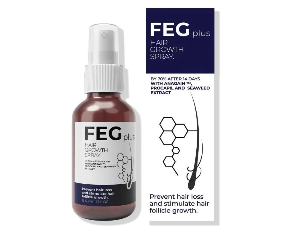 FEG Hair Growth Spray 1 Fl Oz Anti-Dandruff & Frizz Control