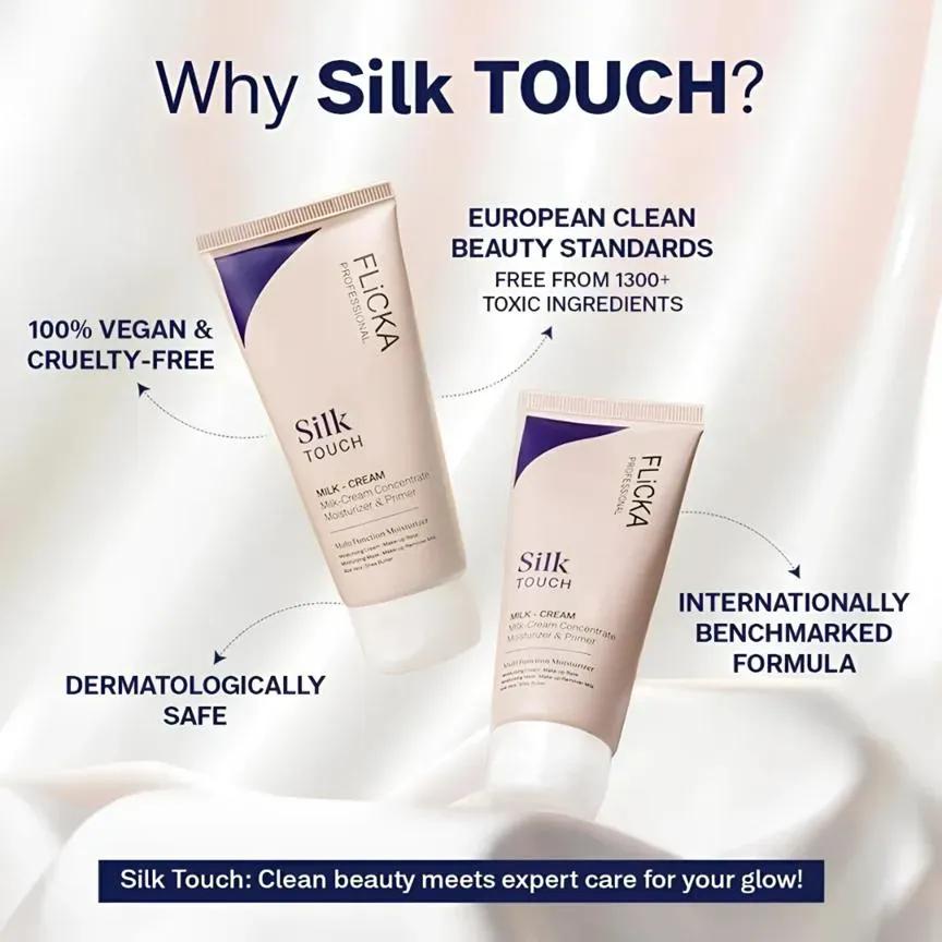 Flicka Silk Touch 3-in-1 Moisturizer Primer & Makeup Remover Cream