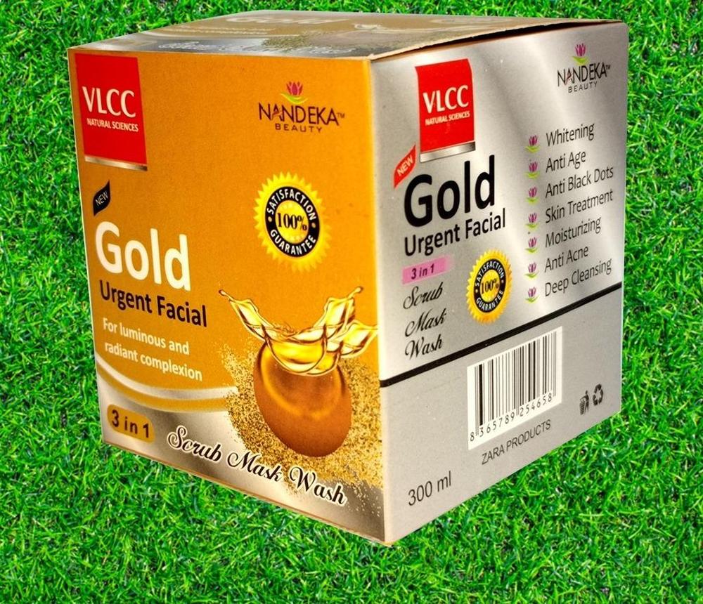 Gold Urgent Facial Whitening Exfoliating 3-in-1