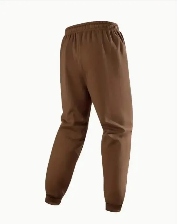 2 Pcs Men's Fleece Plain Zipper Track Suit