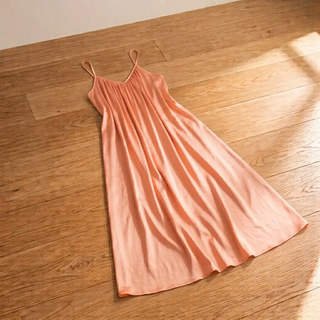 1 Pc Women's Silk Backless Night Suit / Long Nighty