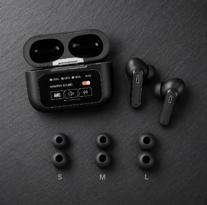 Black Airpods with display