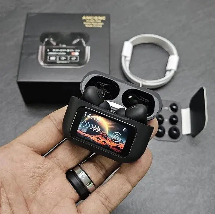Black Airpods with display