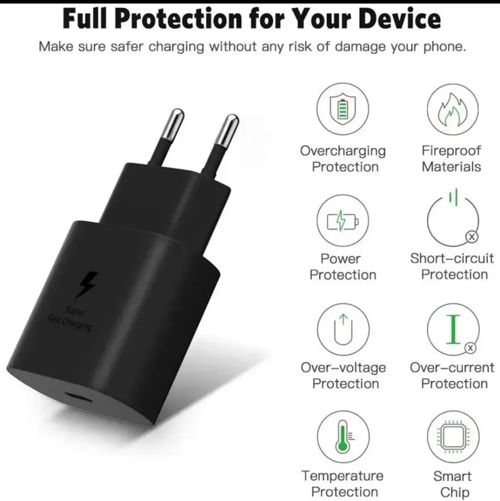 25W PD USB C Charger For Samsung