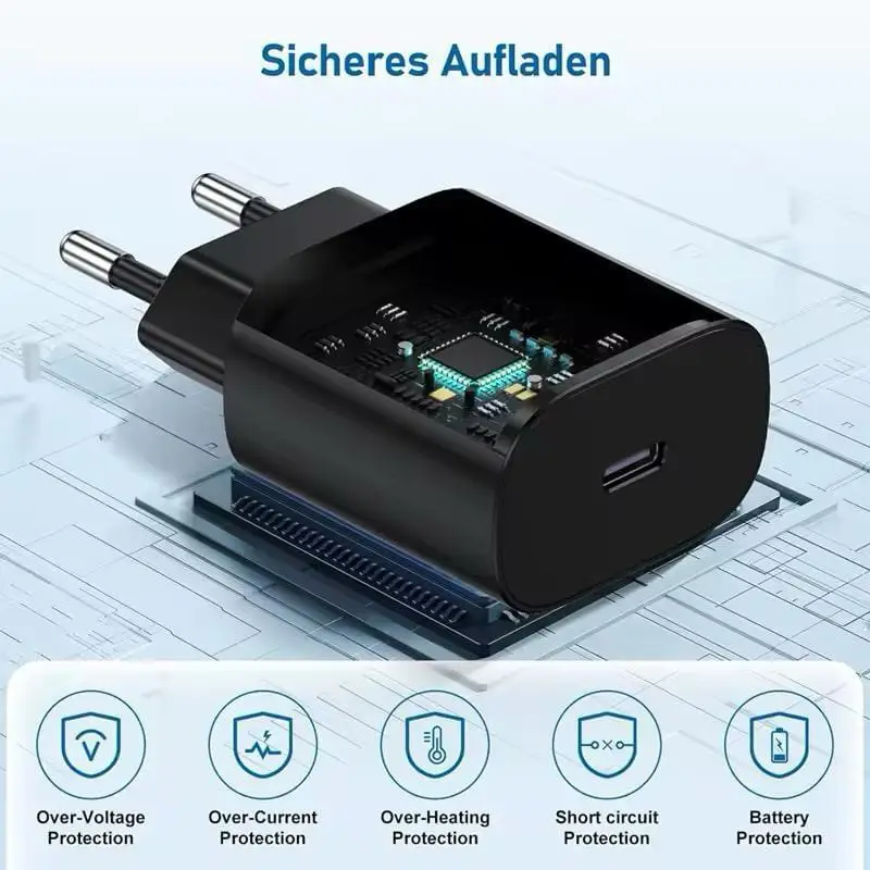 25W PD USB C Charger For Samsung