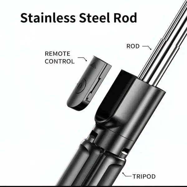 Selfie Stick Black ABS Plastic