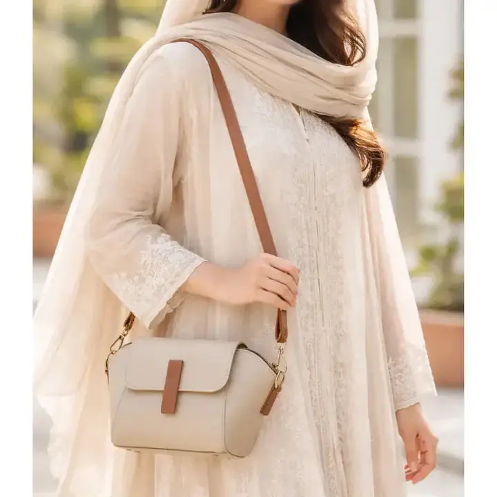 Girl's Faux Leather Textured Envelope Clutch