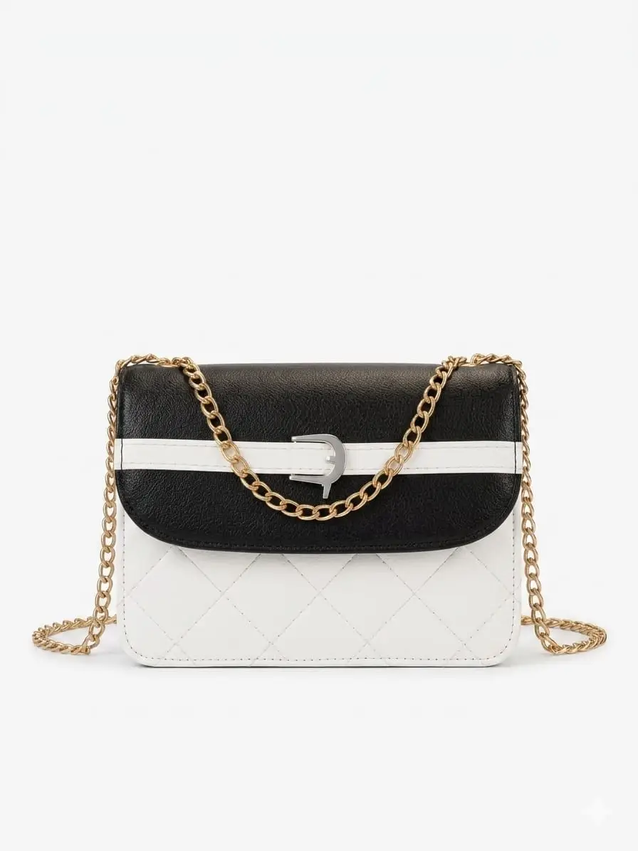 Girl's Faux Leather Plain Fancy Clutch