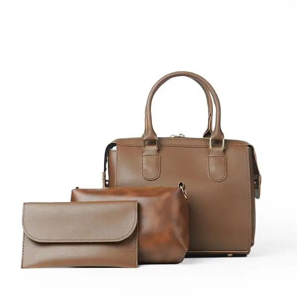 Women's Faux Leather Plain Tote Bags