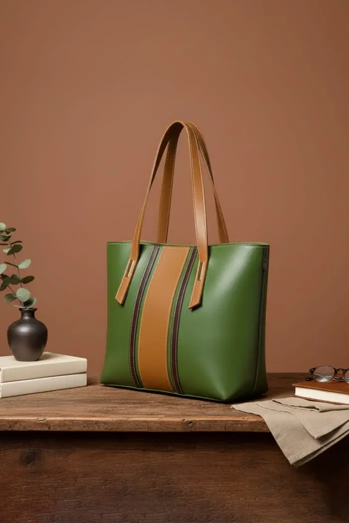 Women's Faux Leather Textured Tote Bags