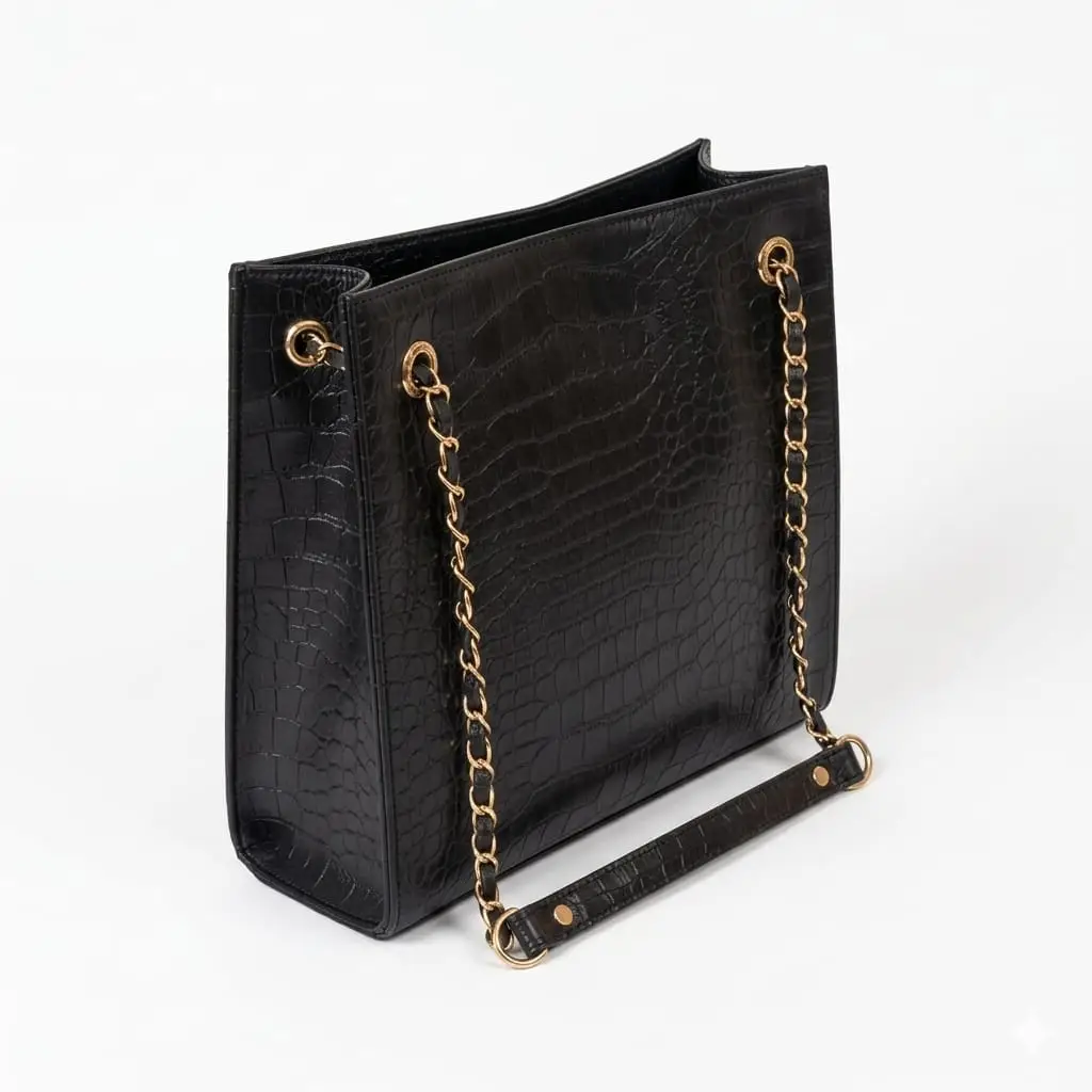 Girl's Faux Leather Textured Satchel Bag