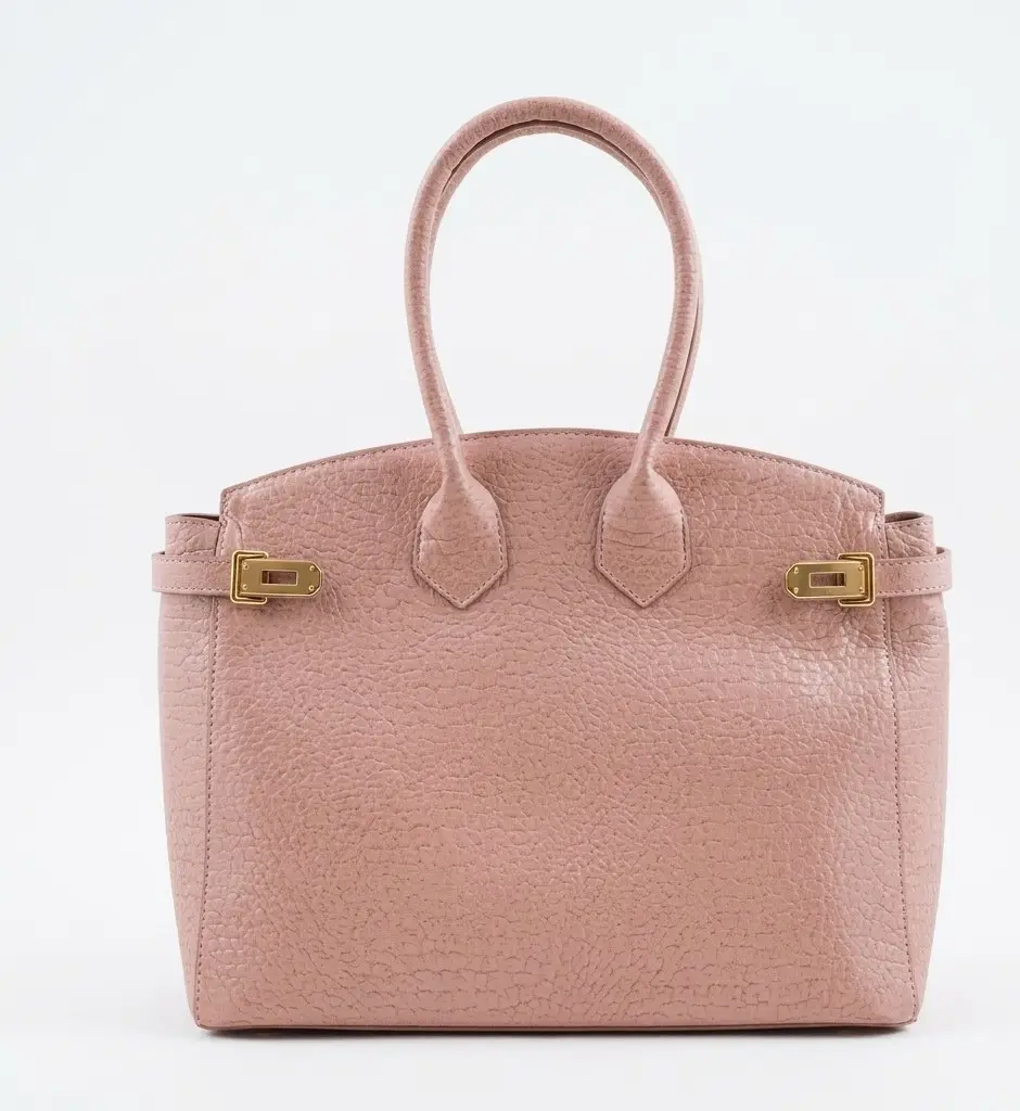 Girl's Faux Leather Plain Tote Bags