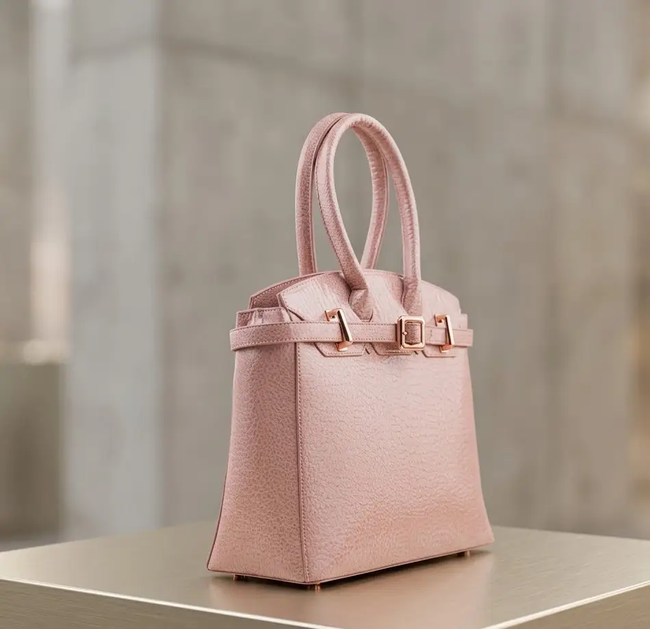 Girl's Faux Leather Plain Tote Bags