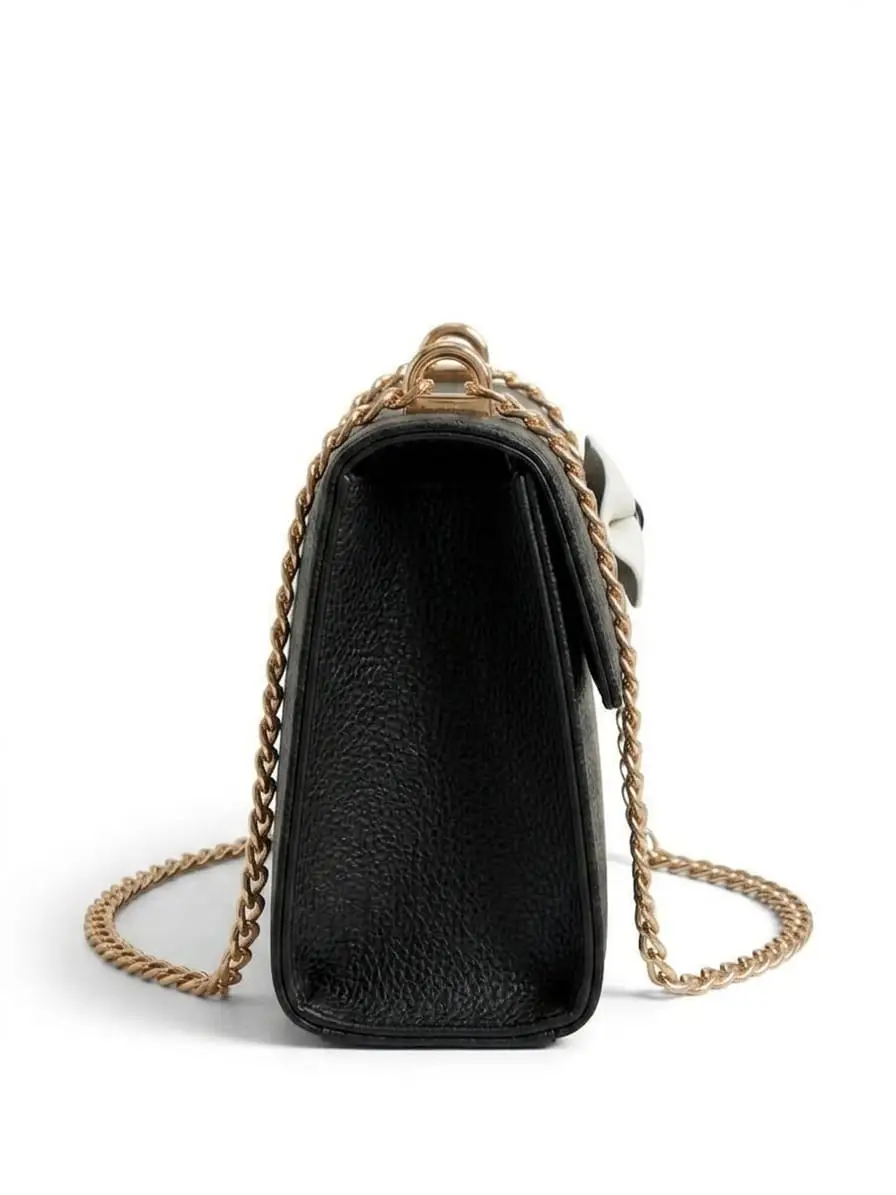 Girl's Faux Leather Textured Satchel Bag