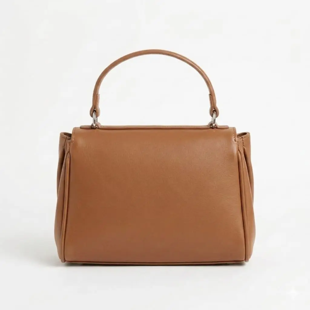 Girl's Faux Leather Textured Tote Bag