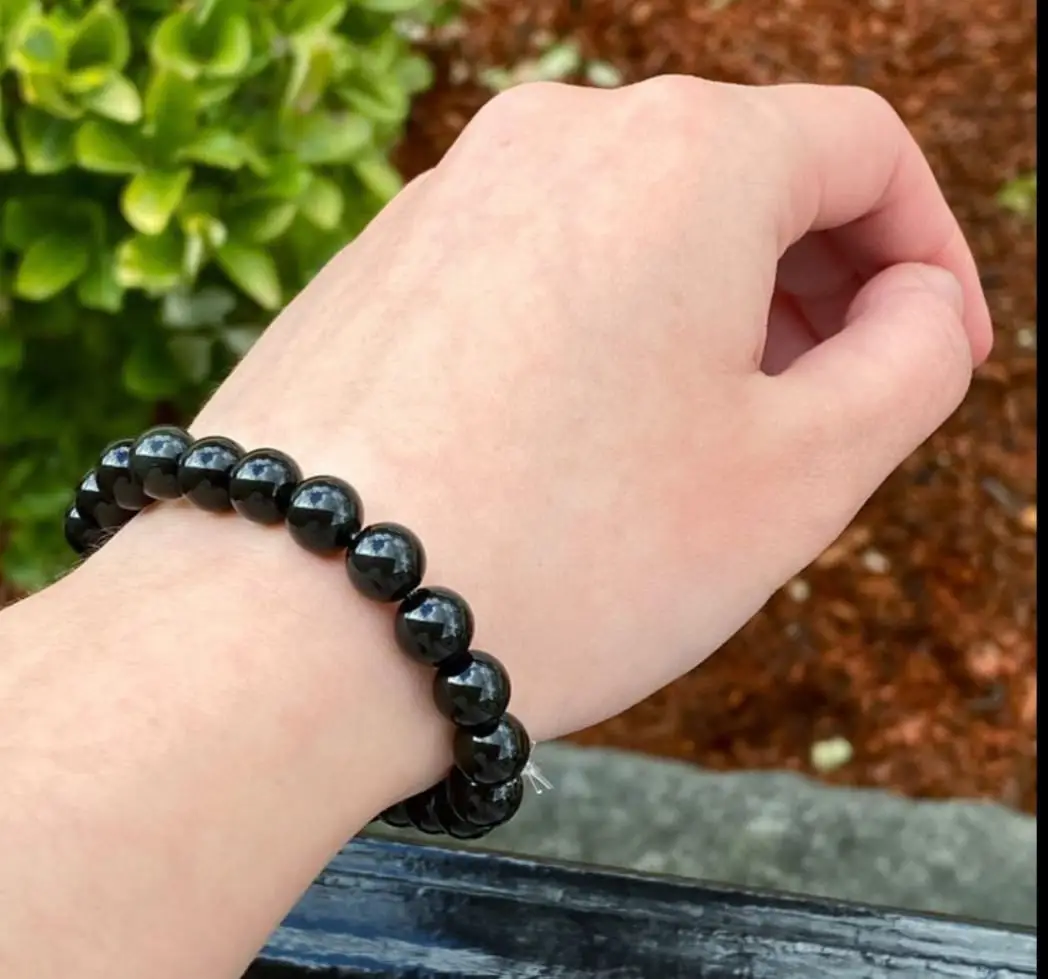 1 Pc Pearl Stone Aluminium Plated Pearl Men's Bracelet