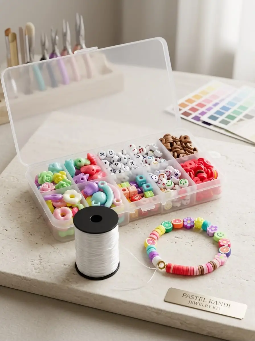 DIY Jewellery Beads with Elastic Thread Roll