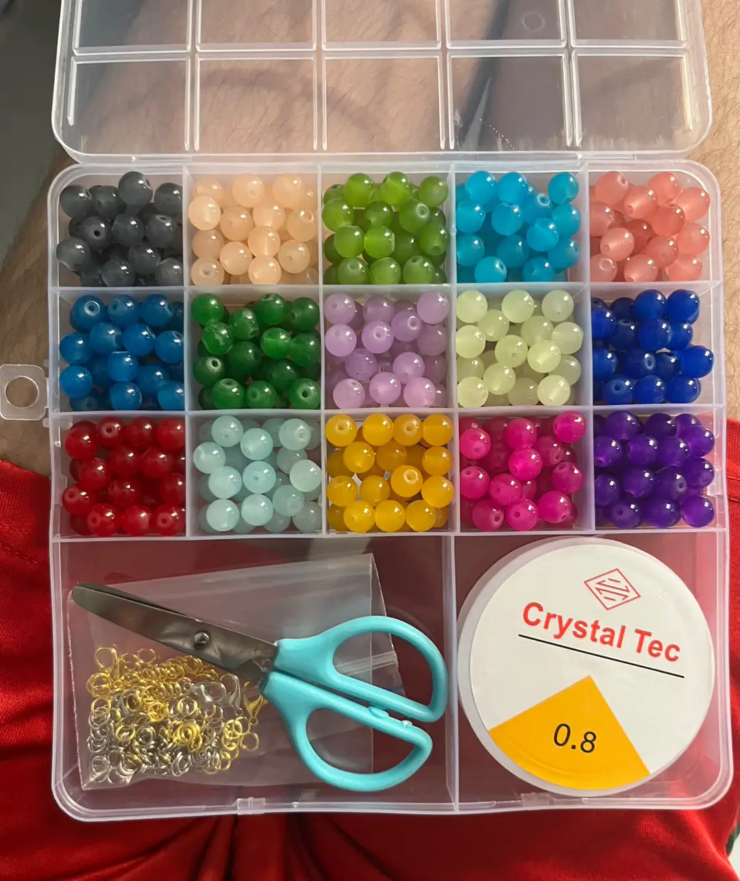 DIY Glass Beads with Crystal Tec and Scissor