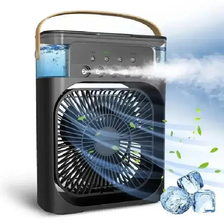 Mini Cooling Fan with Water Mist | Portable USB Air Cooler | 3 Mist Modes | Quiet Cooling Fan