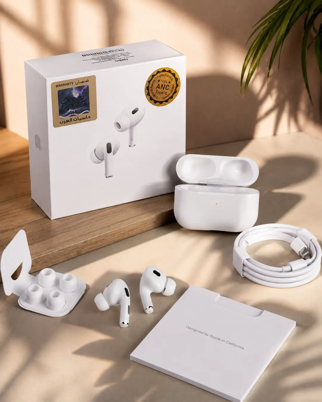 ANC TWS Wireless Earbuds with Type-C Charging | Apple Pro Style Earbuds | Premium Sound & Touch Control