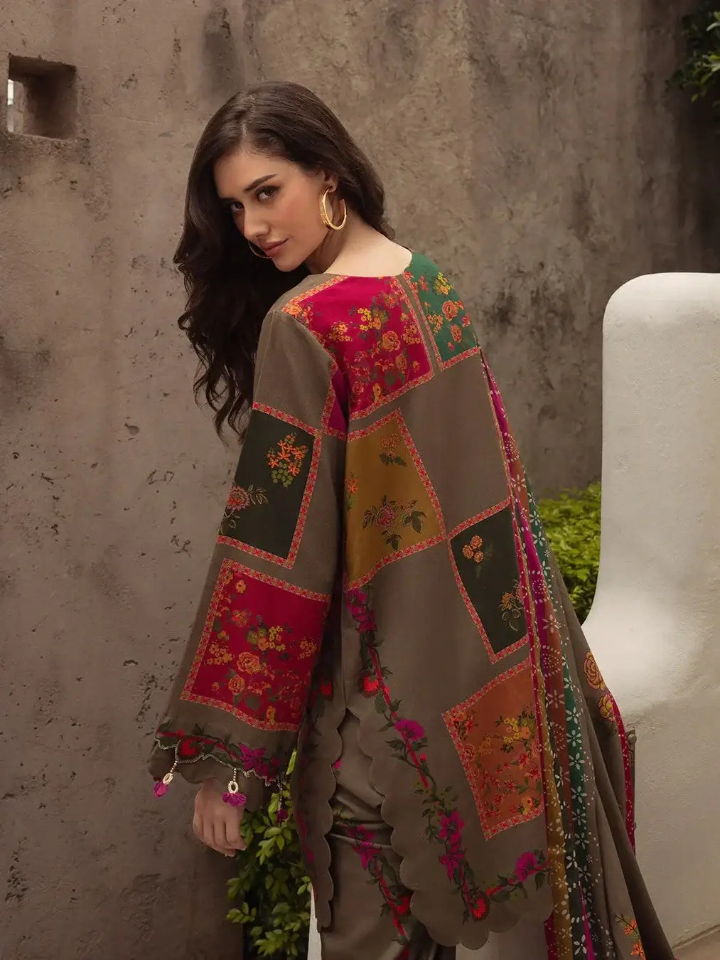 Stunning Digital Printed Suit - 3 Pcs Set