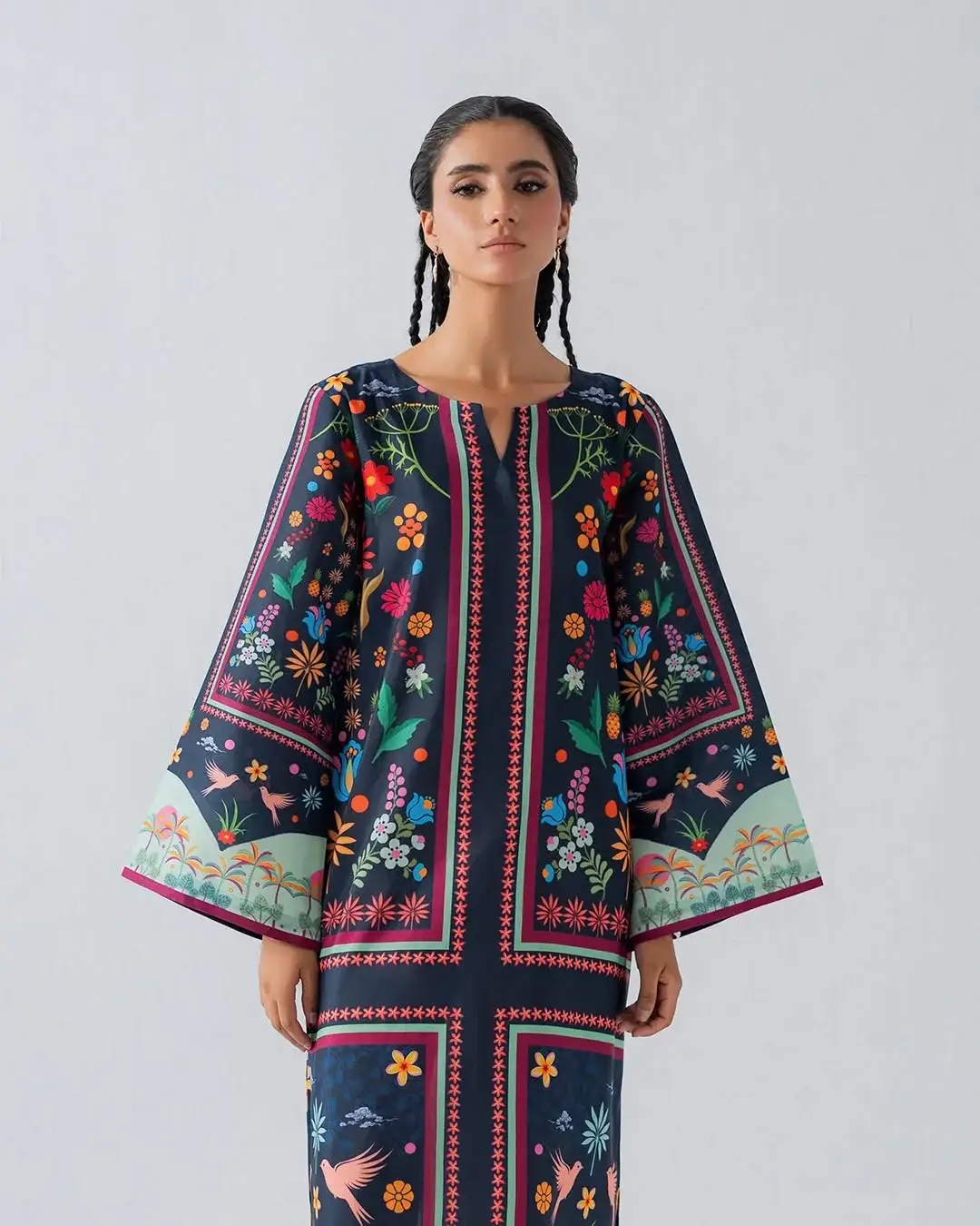 Stylish Women's Stitched Suit - Printed 2 Pcs Shirt and Trouser Set