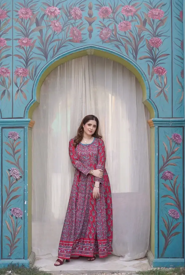 Stunning Digital Printed Maxi - 2 Pcs Set