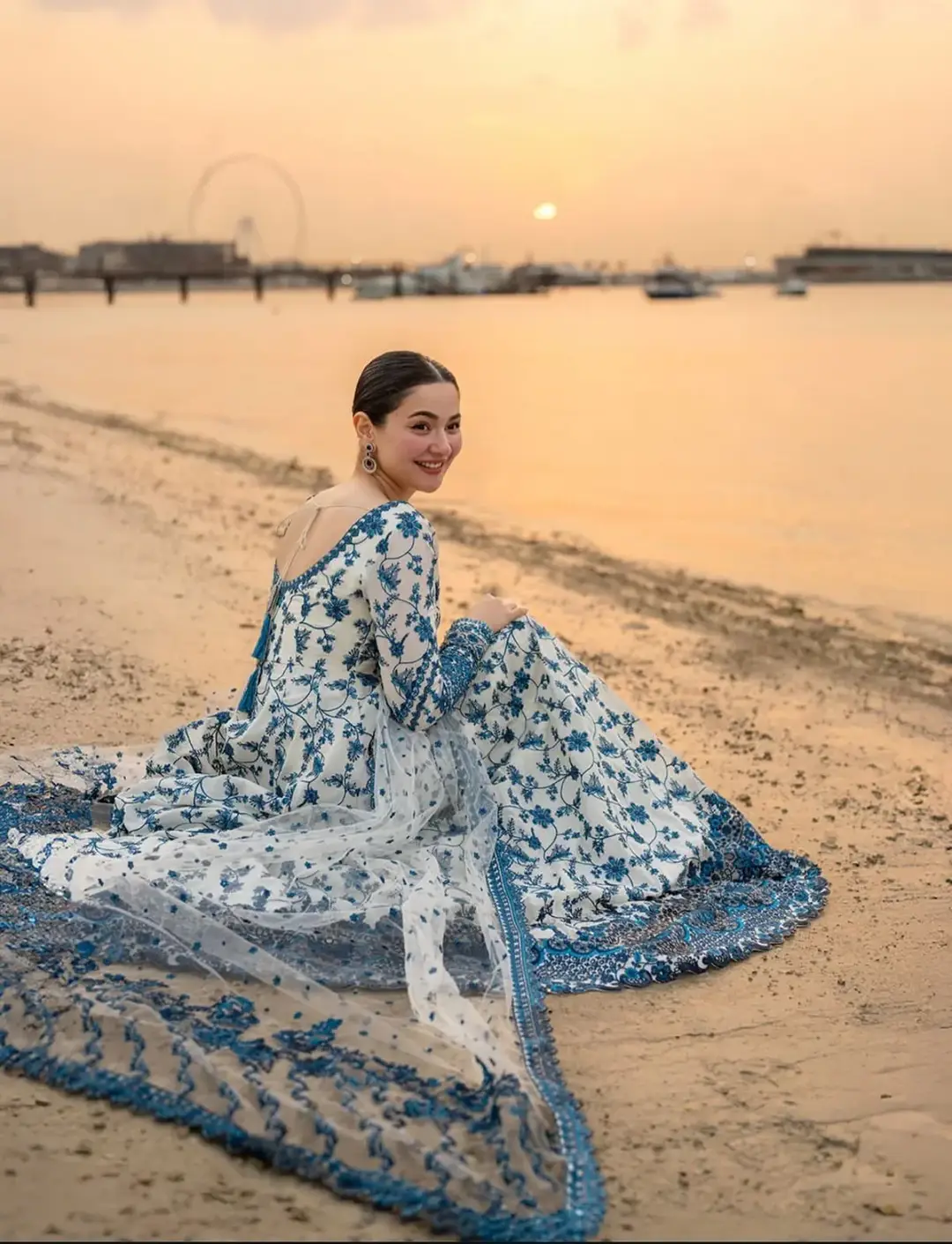 Stunning Women's Stitched Printed Frock and Dupatta Set - 2 Pcs