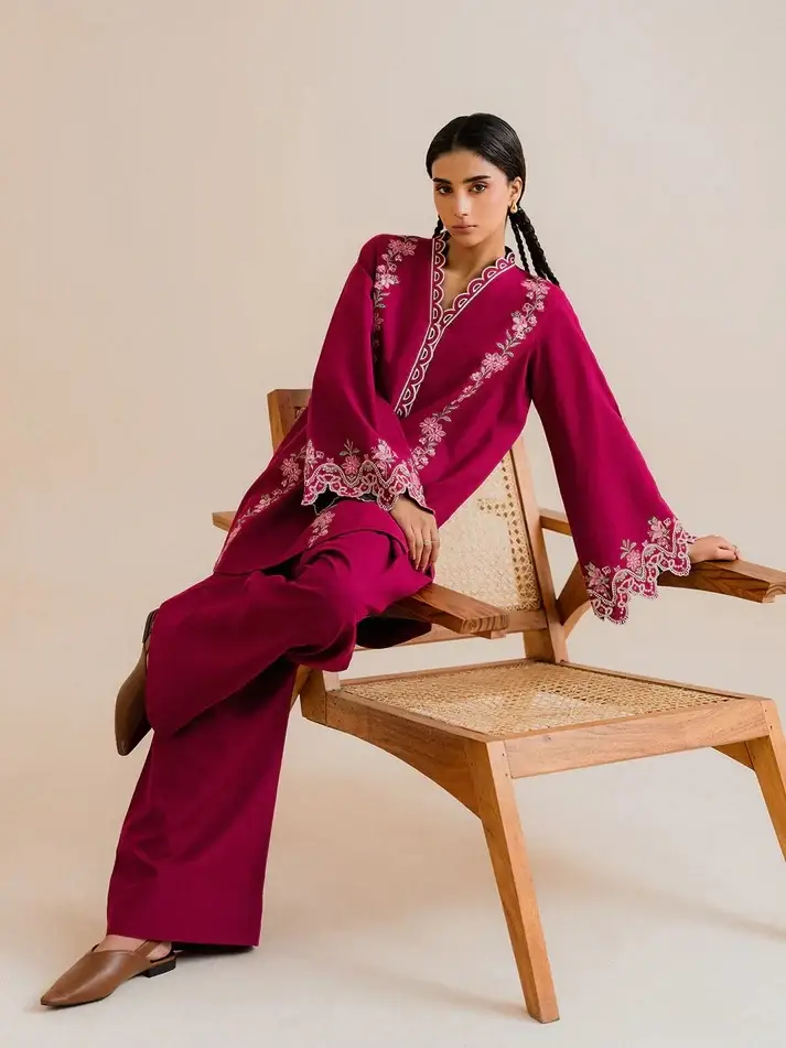 Stylish Embroidered Women's Stitched Shirt and Trouser - 2 Pcs