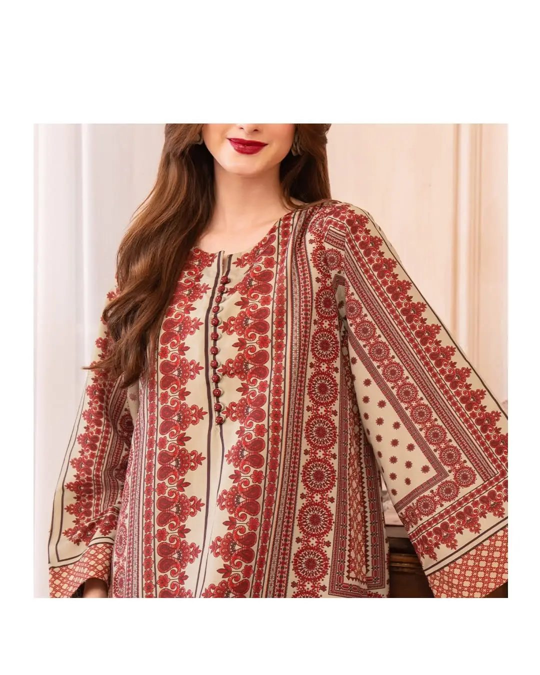 Stylish Printed Shirt and Trouser Set - 2 Pcs