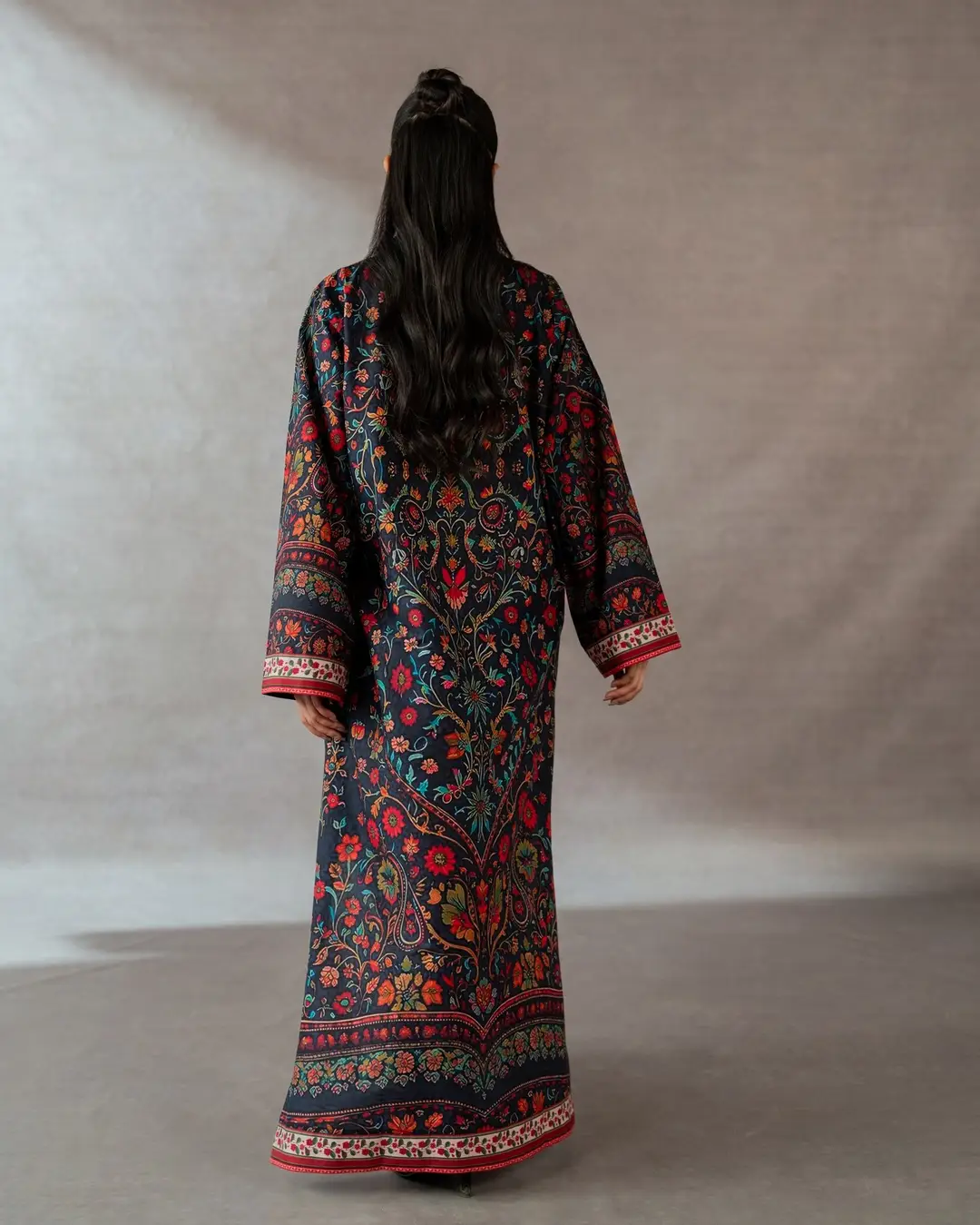 2 Pcs Women's Stitched Shamoz Silk Printed Shirt And Trouser