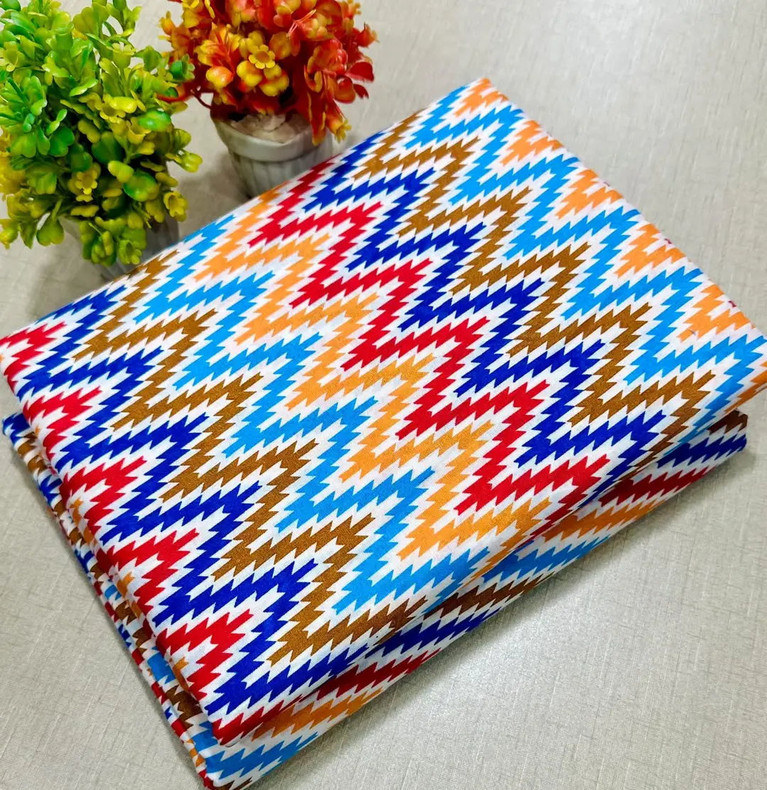 2 Pcs Women's Unstitched Digital Print Suit