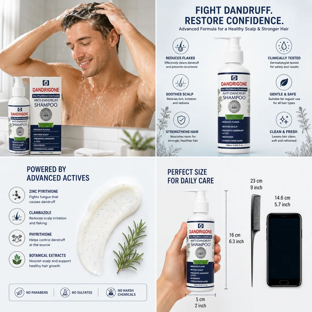 DANDRIGONE Anti-Dandruff Shampoo – Advanced Scalp Therapy 190ml