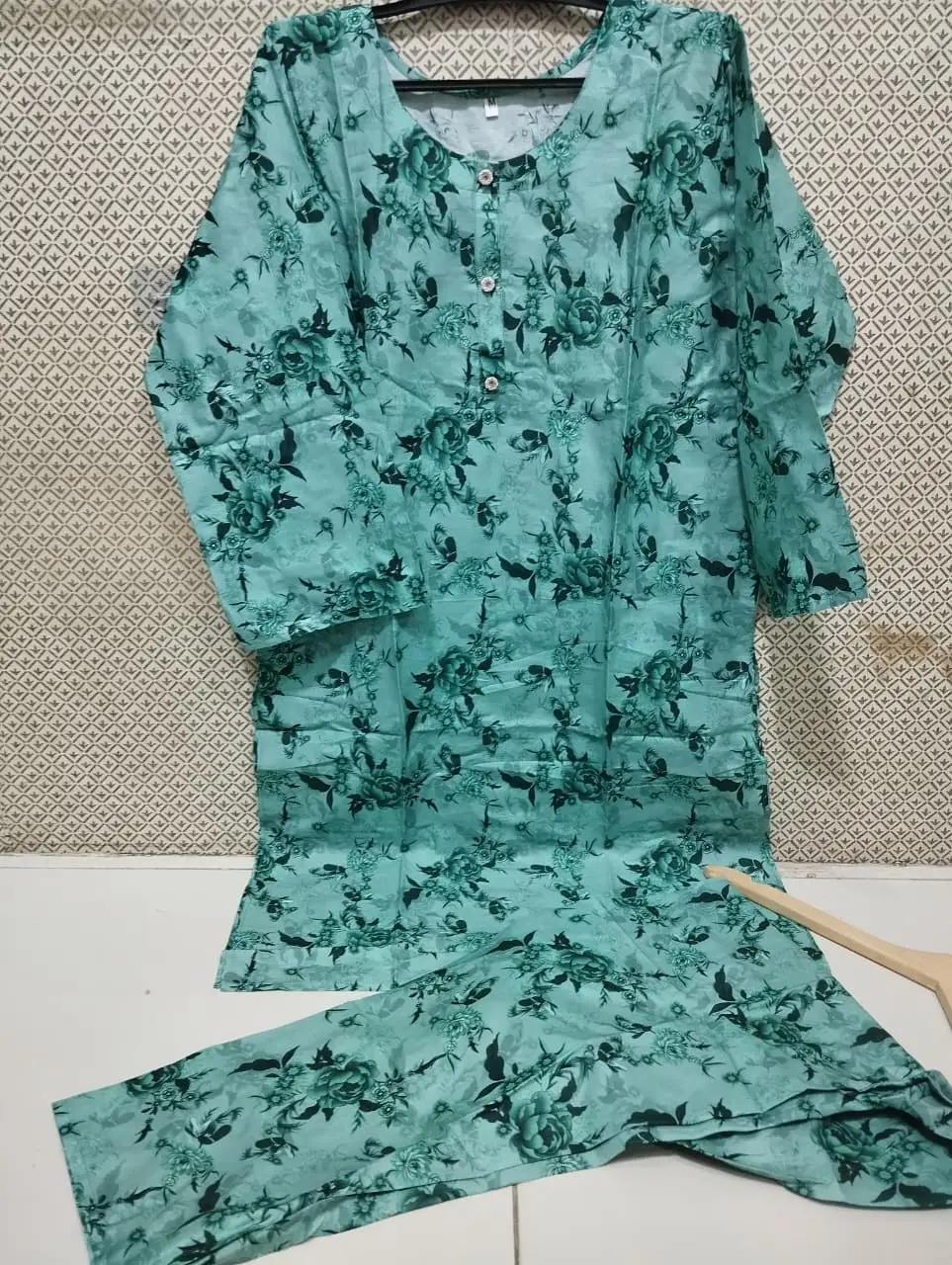 Women's 2 Piece Digital Printed Lawn Suit – Pure Lawn Stitched Shirt & Trouser | Soft Summer Casual Wear | Medium Size Ready to Wear